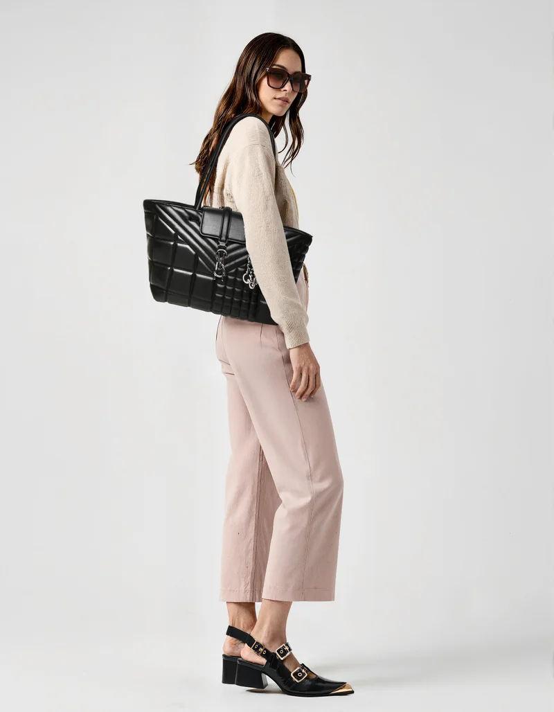 STEVE MADDEN Steve madden bflore women's black multicolor tote bag